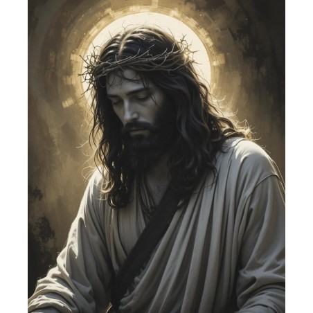  Obraz na płótnie Jezus Chrystus w Koronie Cierniowej