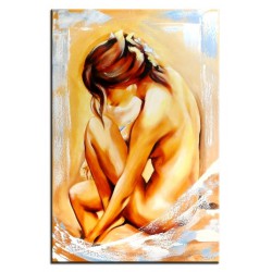  Obraz olejny ręcznie malowany na płótnie 60x90cm naga kobieta