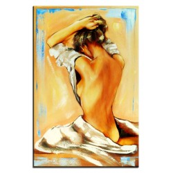  Obraz olejny ręcznie malowany na płótnie 60x90cm Akt kobiecy