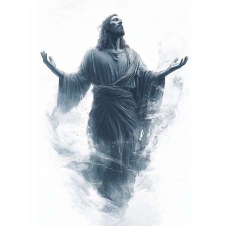  Obraz ręcznie malowany Jezus Chrystus Światło Nadziei