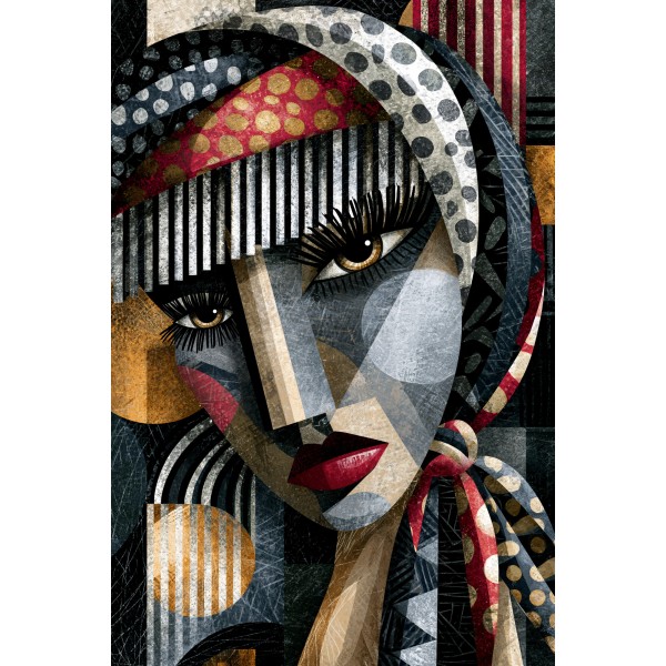  Obraz ręcznie malowany Abstrakcyjny portret kobiety