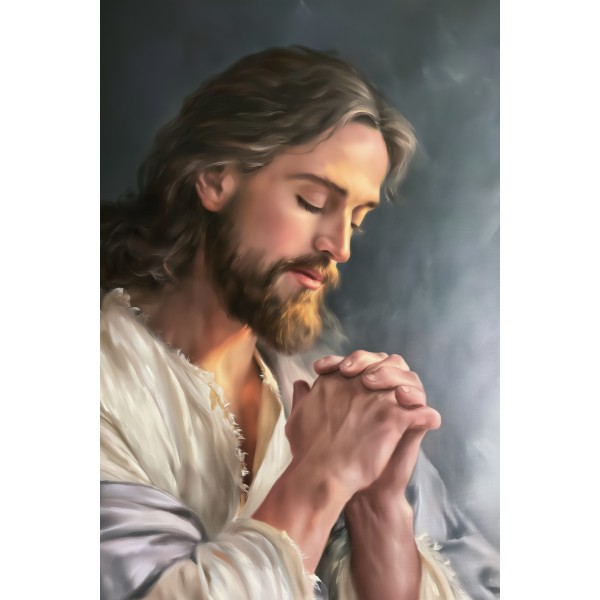  Obraz ręcznie malowany Jezus Chrystus Modlitwa