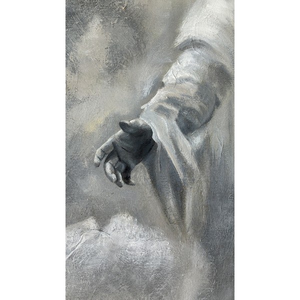  Obraz ręcznie malowany Jezus Chrystus Światło Nadziei
