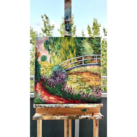  Obraz ręcznie malowany Claude Monet Japoński Mostek