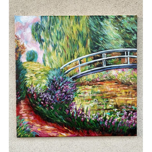  Obraz ręcznie malowany Claude Monet Japoński Mostek