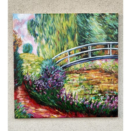  Obraz ręcznie malowany Claude Monet Japoński Mostek