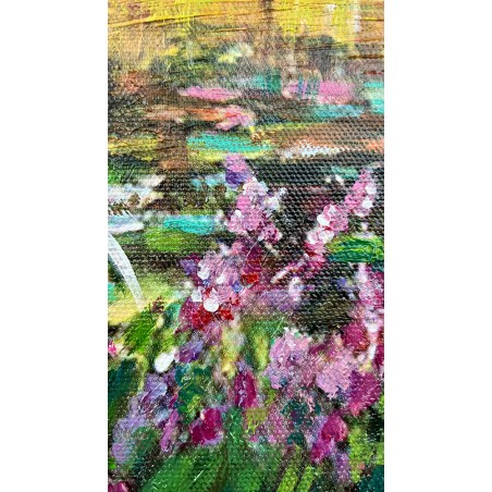  Obraz ręcznie malowany Claude Monet Japoński Mostek