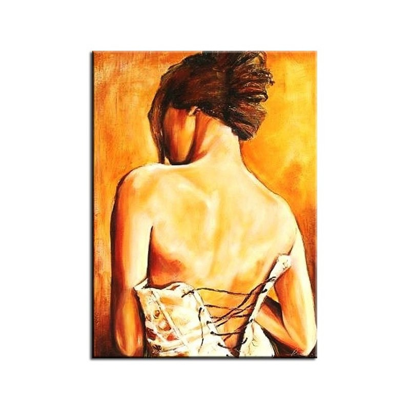  Obraz ręcznie malowany na płótnie 60x90cm naga kobieta akt