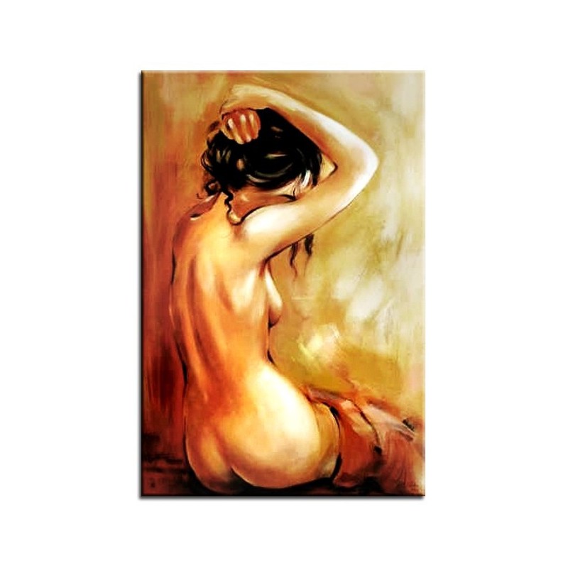  Obraz ręcznie malowany na płótnie 60x90cm naga kobieta