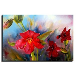  Obraz olejny ręcznie malowany Kwiaty 60x90cm