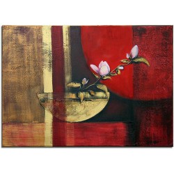 Obraz olejny ręcznie malowany Kwiaty 60x90cm
