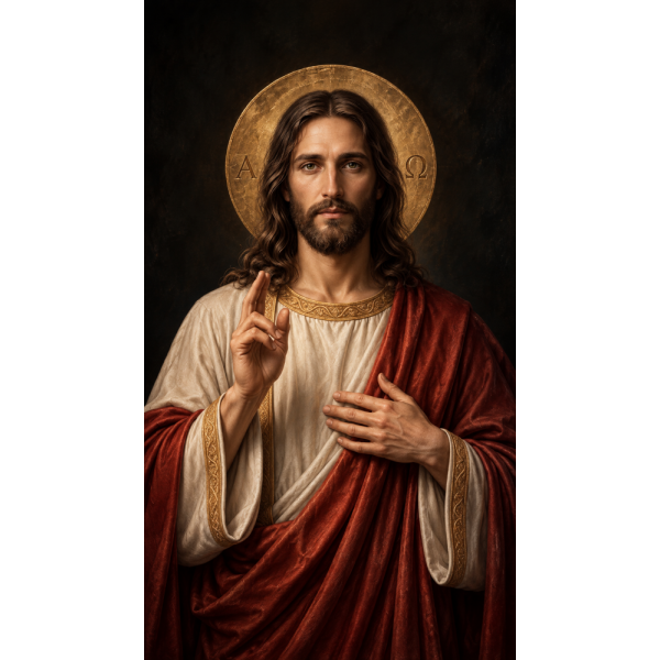  Obraz na płótnie Jezus Chrystus Alfa i Omega