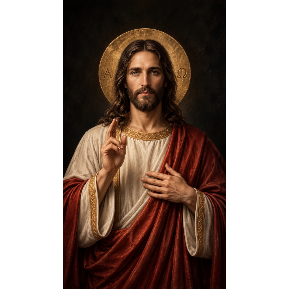  Obraz na płótnie Jezus Chrystus Alfa i Omega