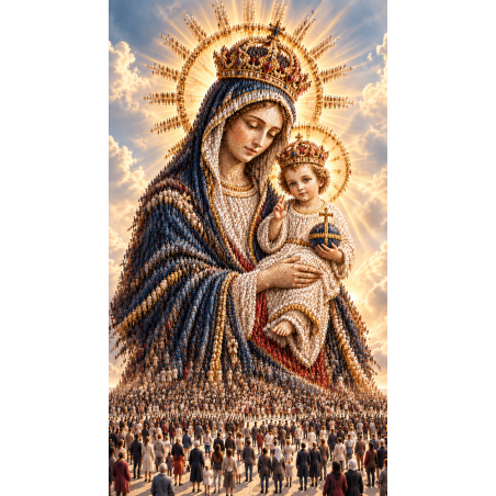  Obraz na płótnie Matka Boska z Dzieciątkiem Siła Wiary
