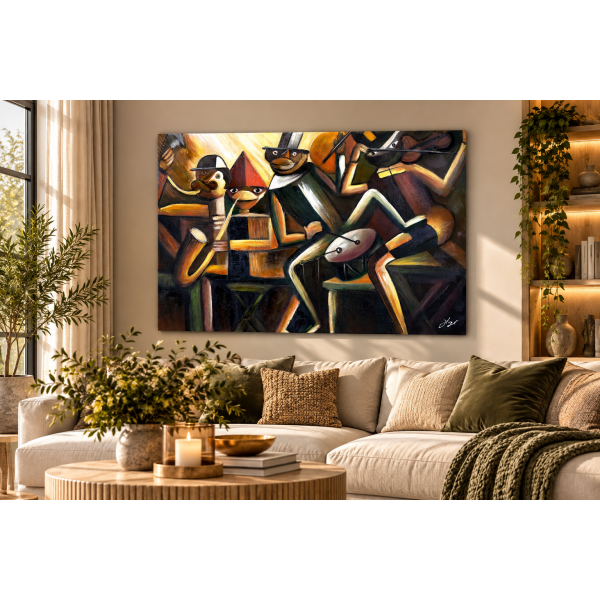  Obraz ręcznie malowany na płótnie Tadeusz Makowski Jazz 60x90 cm