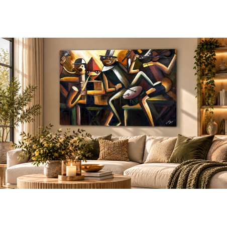  Obraz ręcznie malowany na płótnie Tadeusz Makowski Jazz 60x90 cm