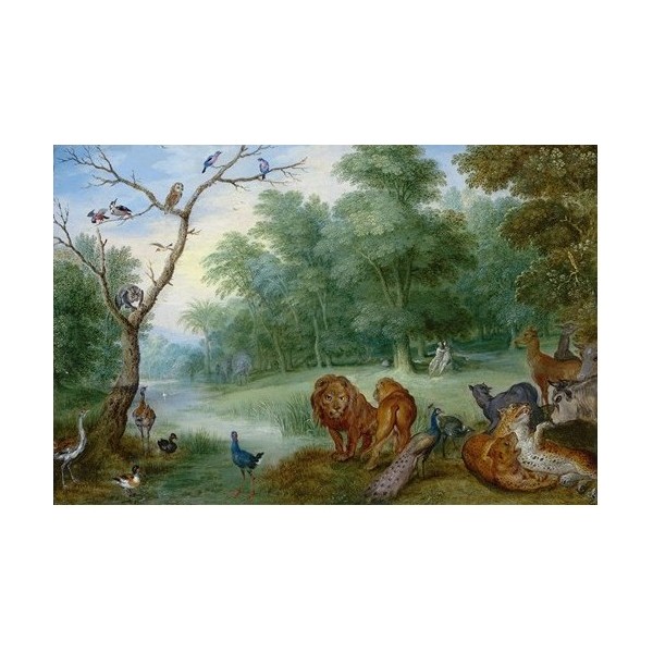  Obraz na płótnie 50x35cm Jan Brueghel the Younger Raj z upadkiem człowieka