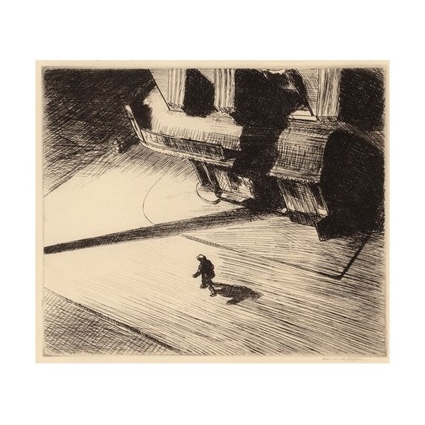  Obraz na płótnie 50x40cm Edward Hopper Nocne cienie