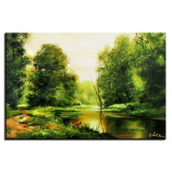  Obraz olejny ręcznie malowany Pejzaż 60x90cm